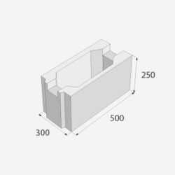 Ztracené bednění PRESBETON 25-30 - Betonová tvárnice určeny pro všechny výstavby základových pásů různých druhů staveb bez použití klasického
bednění.
