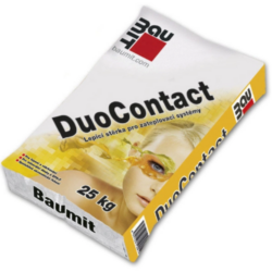 BAUMIT DuoContact - Lepicí a stěrková malta na bázi cementu pro lepení a stěrkování fasádních izolačních desek, vodoodpudivá.