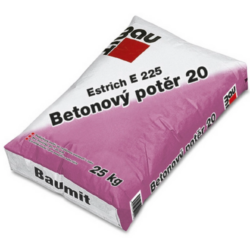 BAUMIT Betonový potěr 20 - Cementový potěr (EN 13813, CT-C20-F5) pro betonové podlahy, vhodný též pro podlahové vytápění.