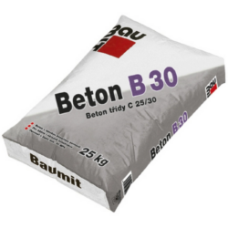 BAUMIT Beton B 30 (25 kg/bal) - Beton třídy C 25/30 pro všechny betonářské práce v domě i na zahradě, jako např. podklad pod dlažbu, základy, schody, překlady, stropy a opěrné zdi.
